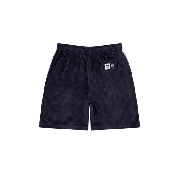 PUMA OVAL LOGO BEP MONOGRAM VELOUR SHORTS