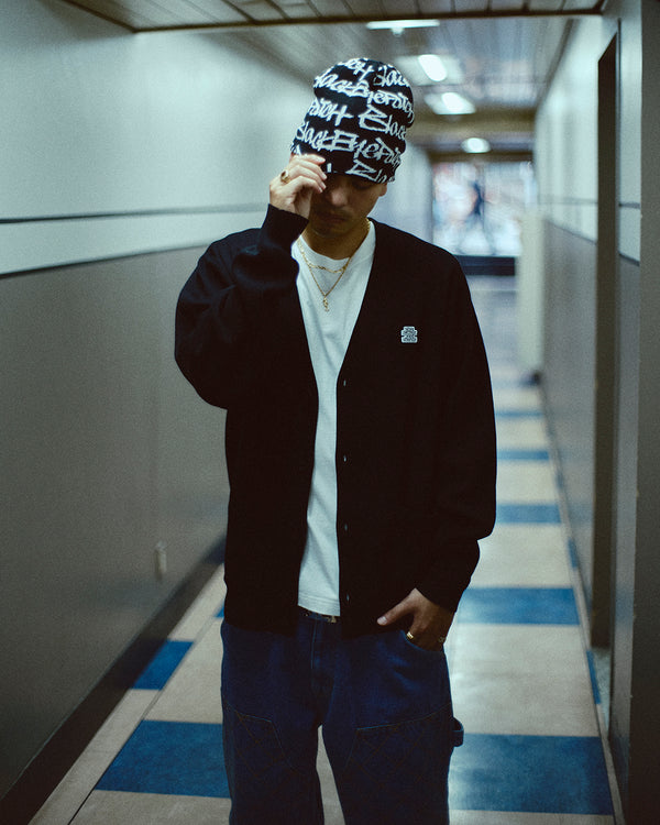 Small OG Label Cardigan, Black