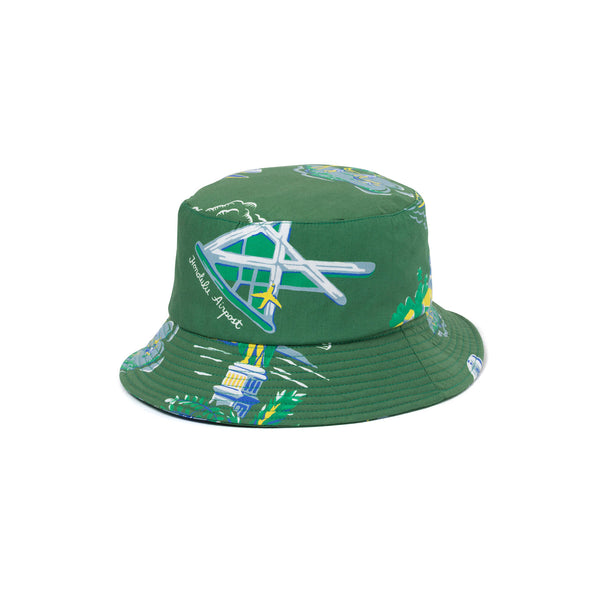SOUVENIR ALOHA BUCKET HAT OLIVE