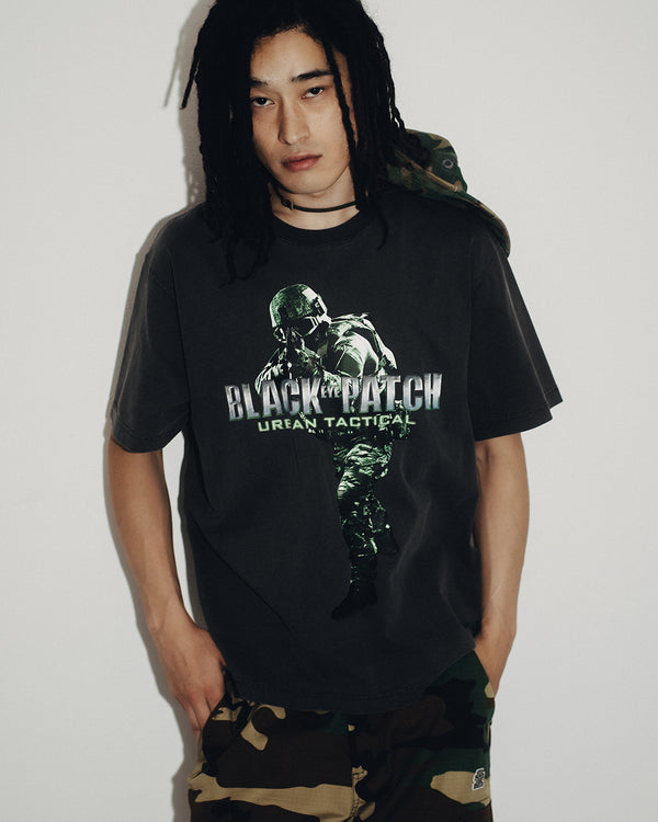 URBAN TACTICAL TEE WASHED BLACK