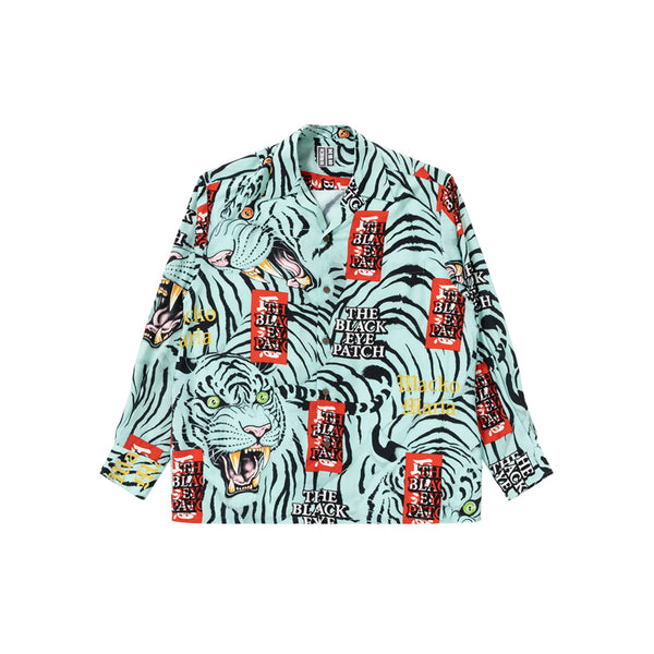 HAWAIIAN SHIRT L/S GREEN