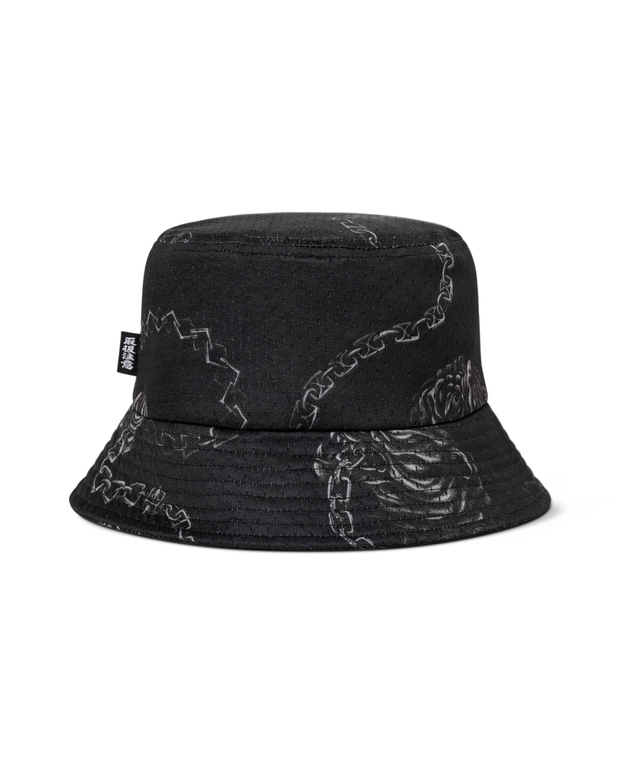 WILDSIDE Black Eye Patch BUCKET HAT L/XL