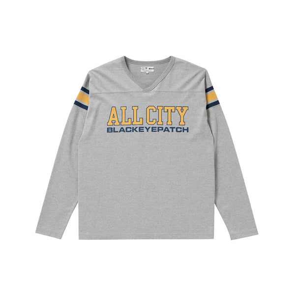 ALL CITY FOOTBALL HEAVY-WEIGHT TEE H.GRAY