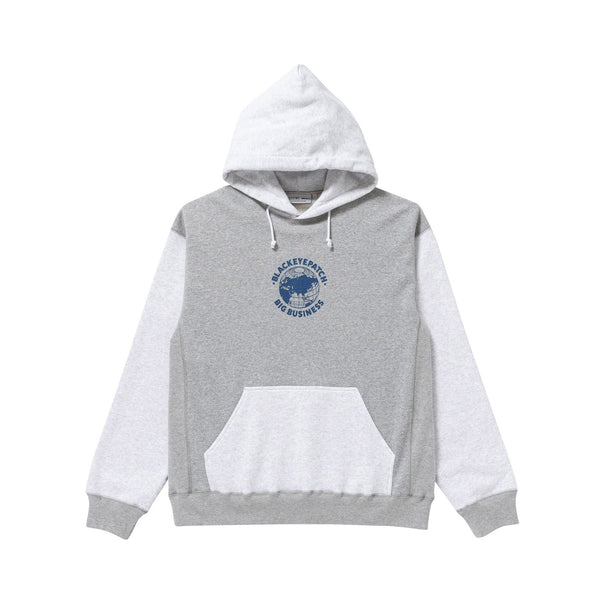BIG BUSINESS 2-Tone Hoodie, Heather Gray