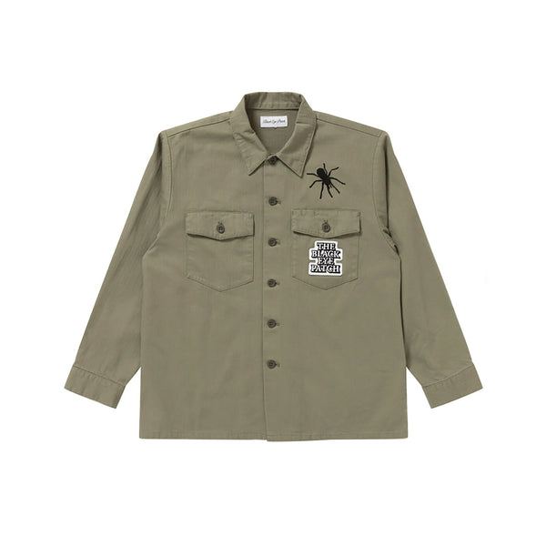 SPIDER WEB MILITARY SHIRT OLIVE