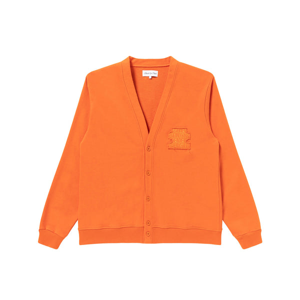 OG LABEL DYED CARDIGAN ORANGE