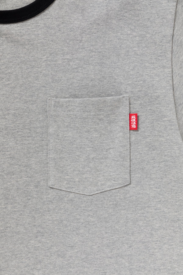 Handle With Care Pocket Tee, Heather Gray