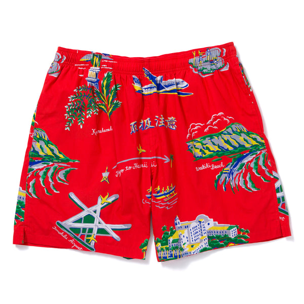 ALOHA SHORTS RED