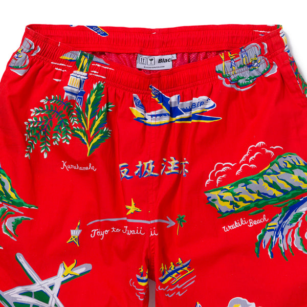 ALOHA SHORTS RED