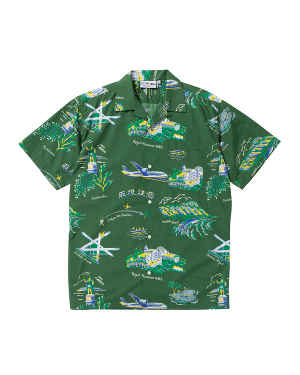 Souvenir Aloha Shirt Olive