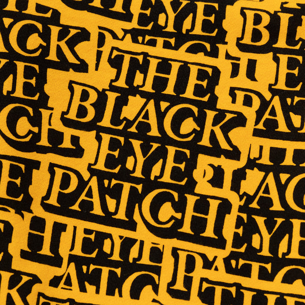 Sticker-Covered Crew Sweatshirt, Yellow