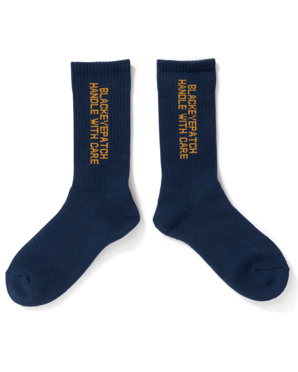 Handle With Care Socks, Navy