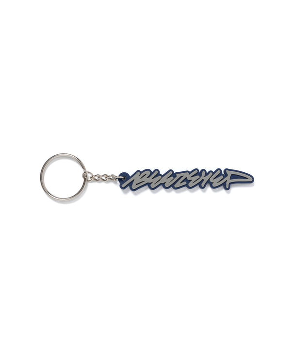 BEEZ-EYE-P Rubber Keychain, Navy