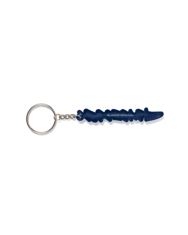 BEEZ-EYE-P Rubber Keychain, Navy