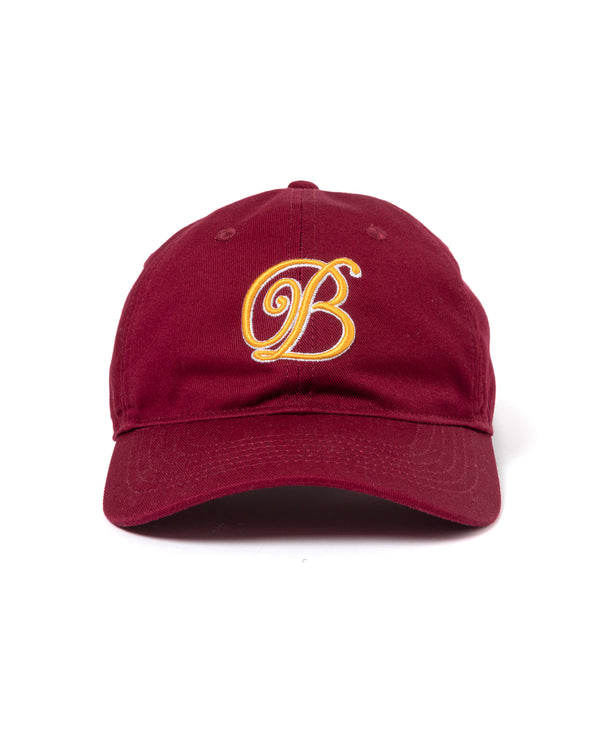 B Emblem Cap, Burgundy