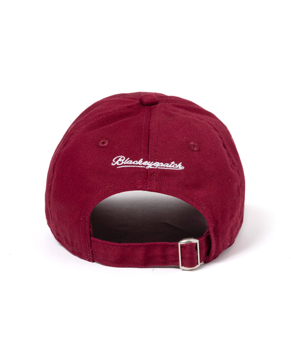 B Emblem Cap, Burgundy