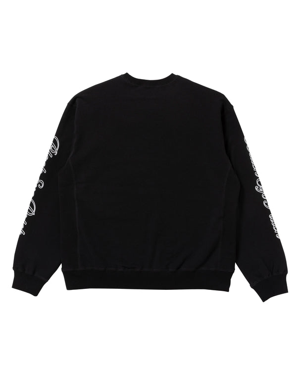 B Emblem Crew Sweatshirt, Black