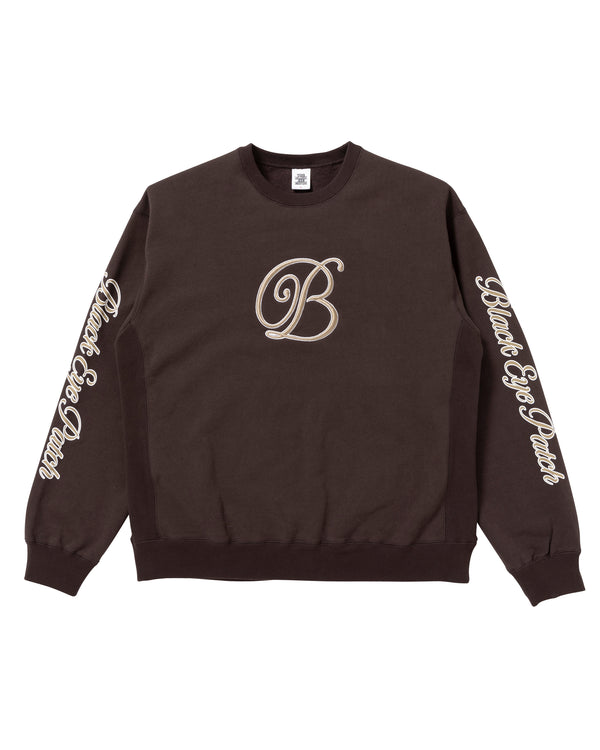 B Emblem Crew Sweat (Brown)