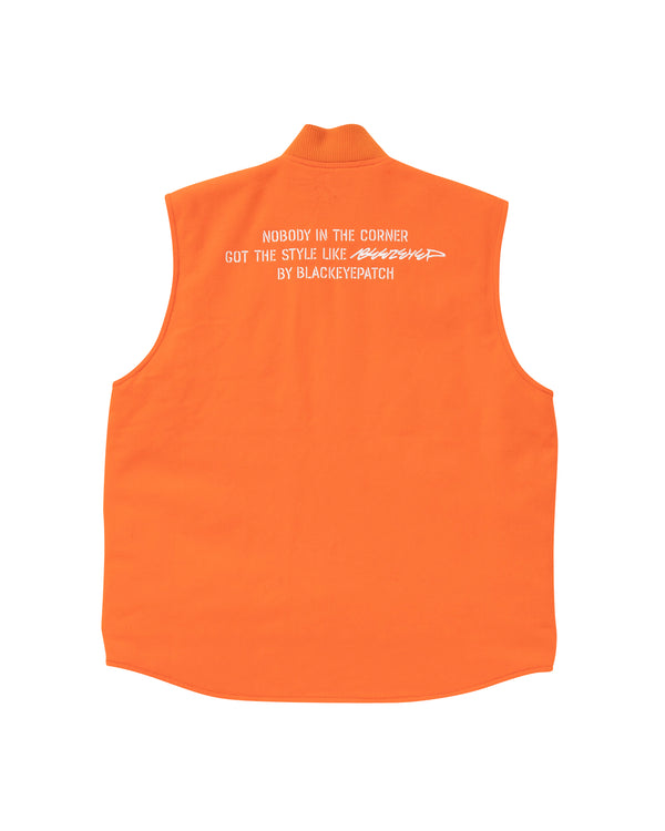 B Emblem Duck Vest, Orange