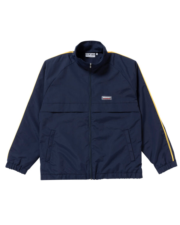 BEEZ-EYE-P Piping Track Jacket, Navy