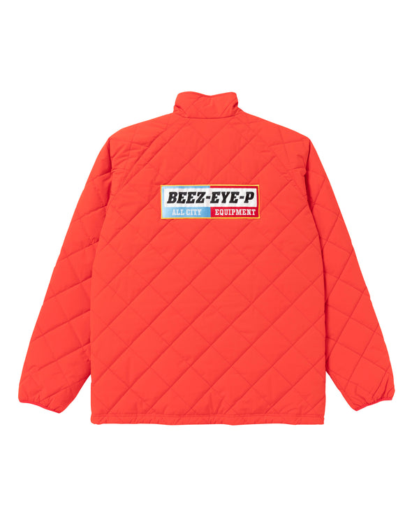 BEEZ-EYE-P All City Equipment Quilted Jacket, Red