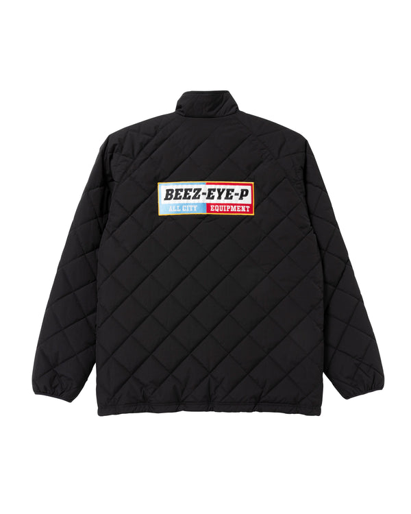 BEEZ-EYE-P All City Equipment Quilted Jacket, Black