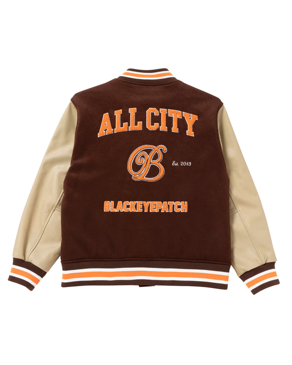 VARSITY JACKET BROWN