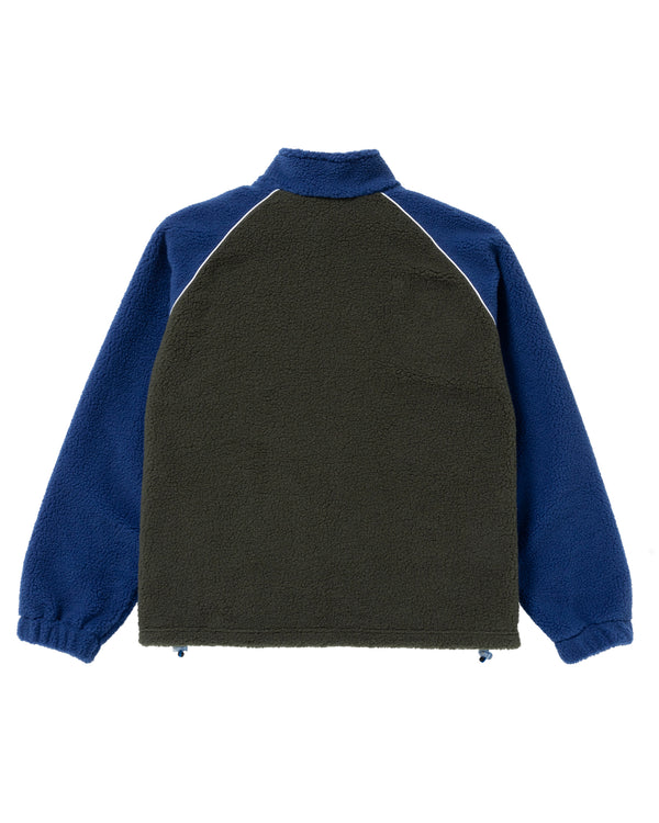 BEEZ-EYE-P RAGLAN FLEECE JACKET NAVY / GREEN