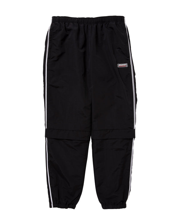 BEEZ-EYE-P Piping Track Pants, Black