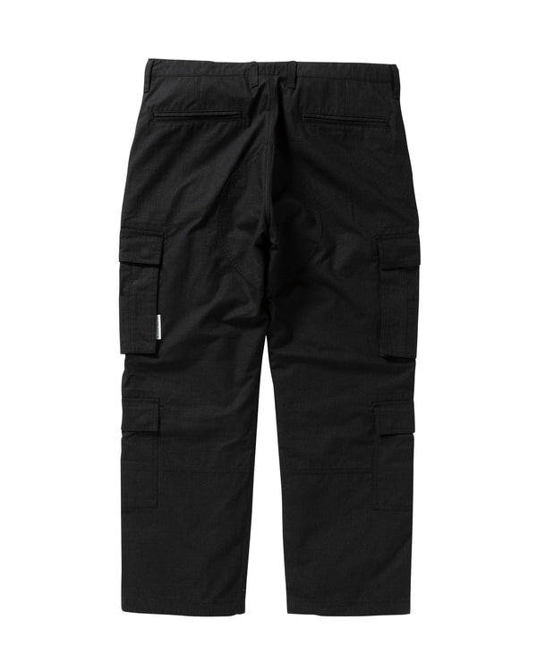 Black Ripstop Denim Cargo Pants