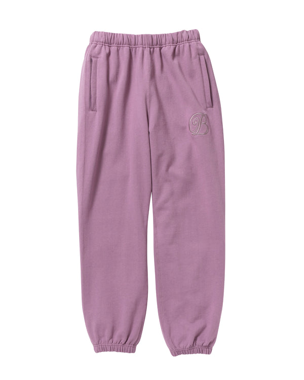 B Emblem Sweat Pants, Mauve