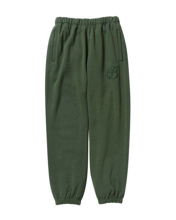 B Emblem Sweat Pants Green