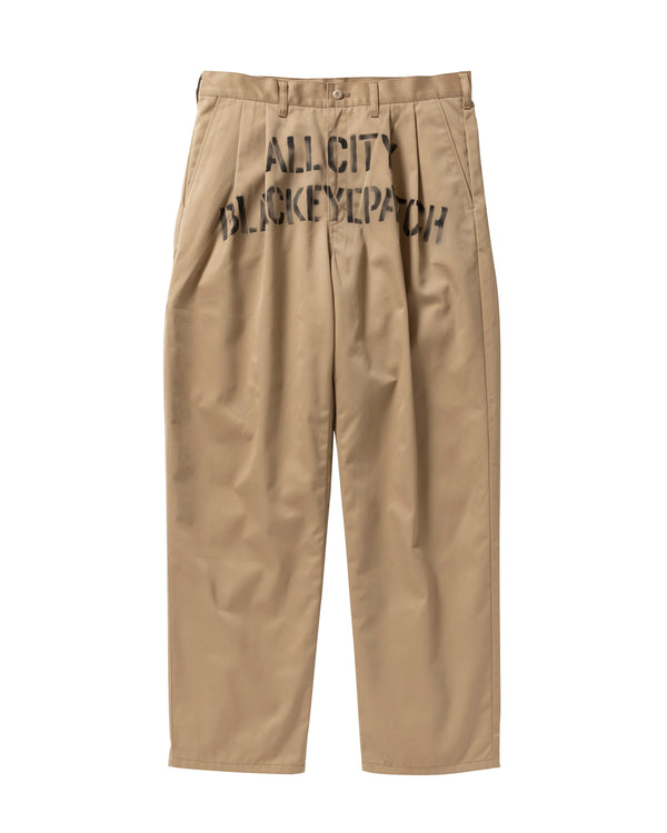 ALL CITY STENCILED WORK PANTS KHAKI
