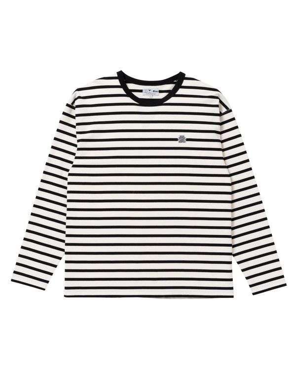 OG LABEL BORDERED L/S TEE BLACK / WHITE