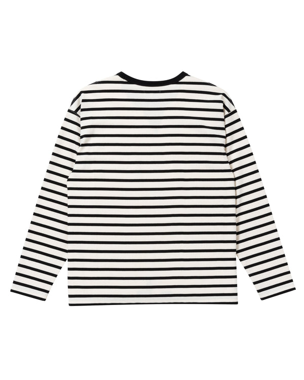 OG LABEL BORDERED L/S TEE BLACK / WHITE