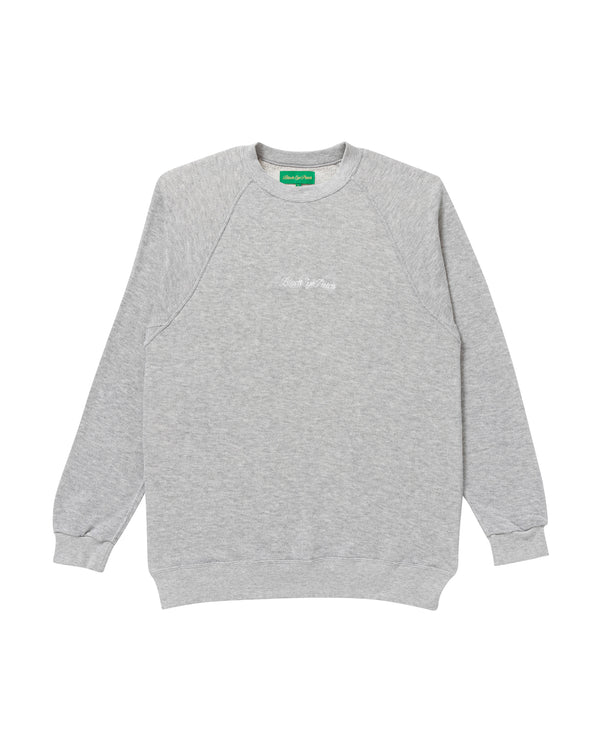 ROYAL SCRIPT RAGLAN CREW SWEAT H.GRAY