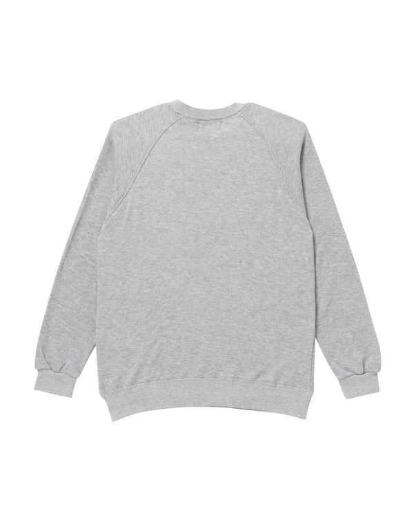 ROYAL SCRIPT RAGLAN CREW SWEAT H.GRAY