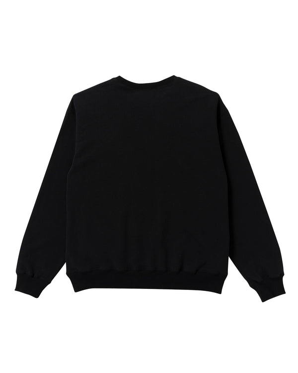 VVS RHINESTONE CREW SWEAT BLACK