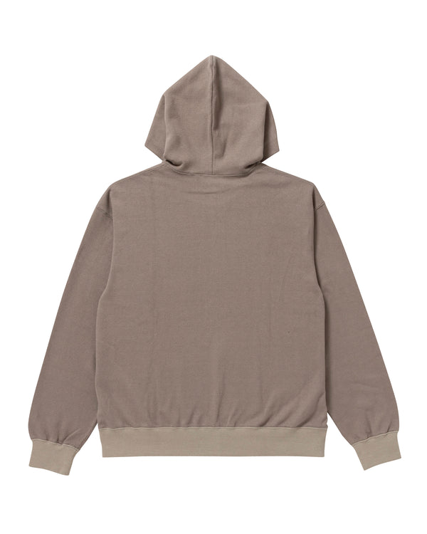 OG LABEL ZIP HOODIE OLIVE