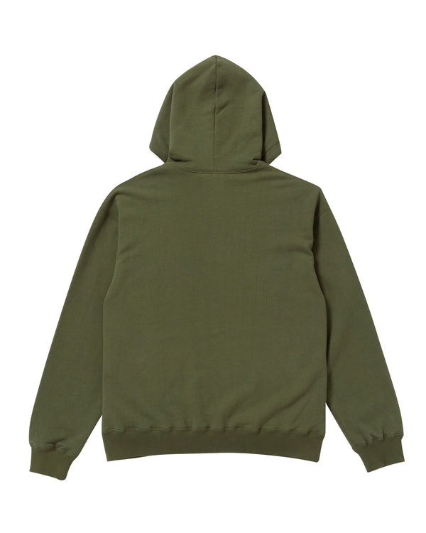 HANDLE WITH CARE ZIP HOODIE OLIVE
