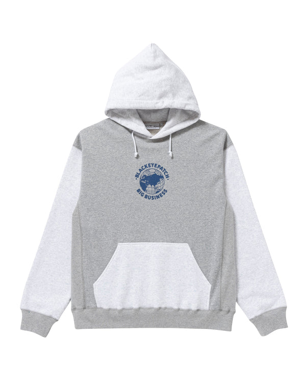 BIG BUSINESS 2 TONE HOODIE H.GRAY