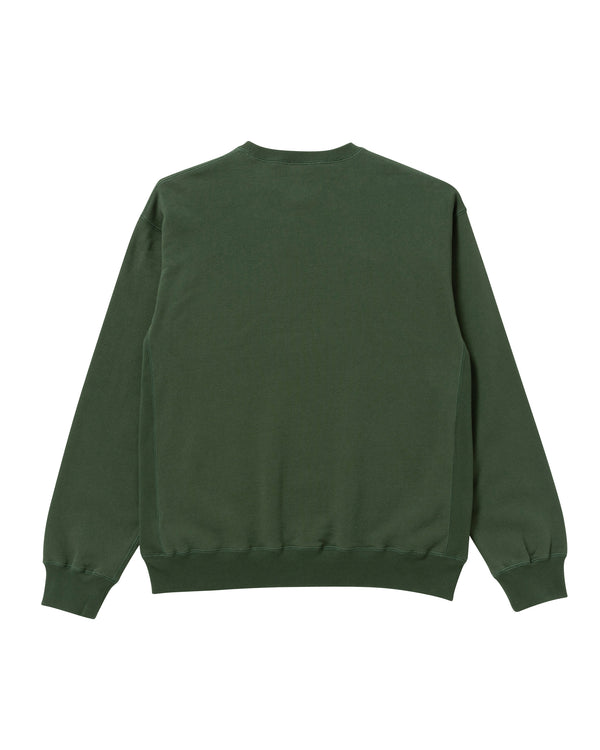 B Emblem Crew Sweatshirt, Green