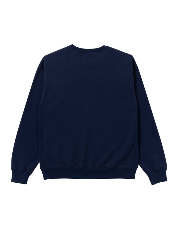 B Emblem Crew Sweat, Navy