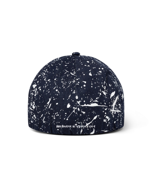 B Emblem Splattered Flexcap Navy