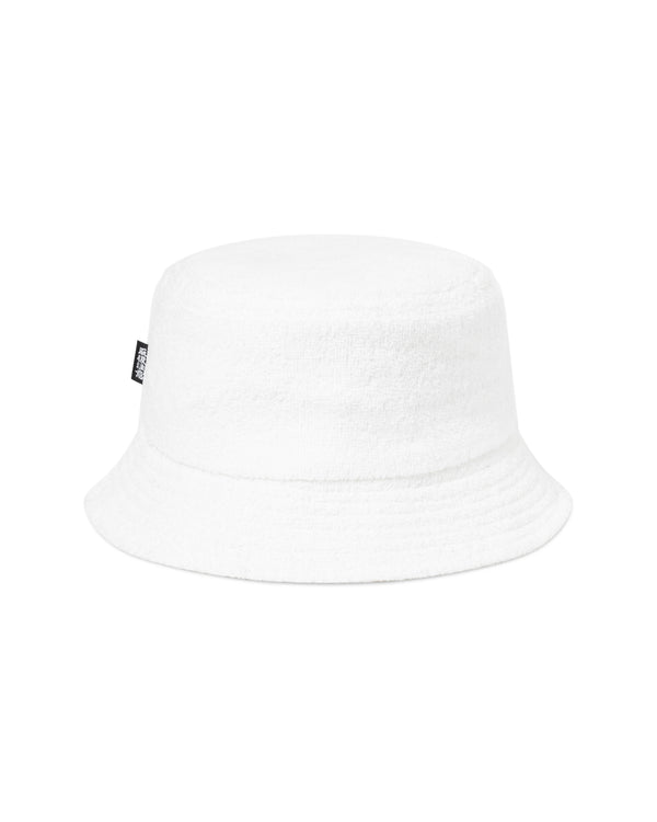 OG LABEL PILE BUCKET HAT WHITE
