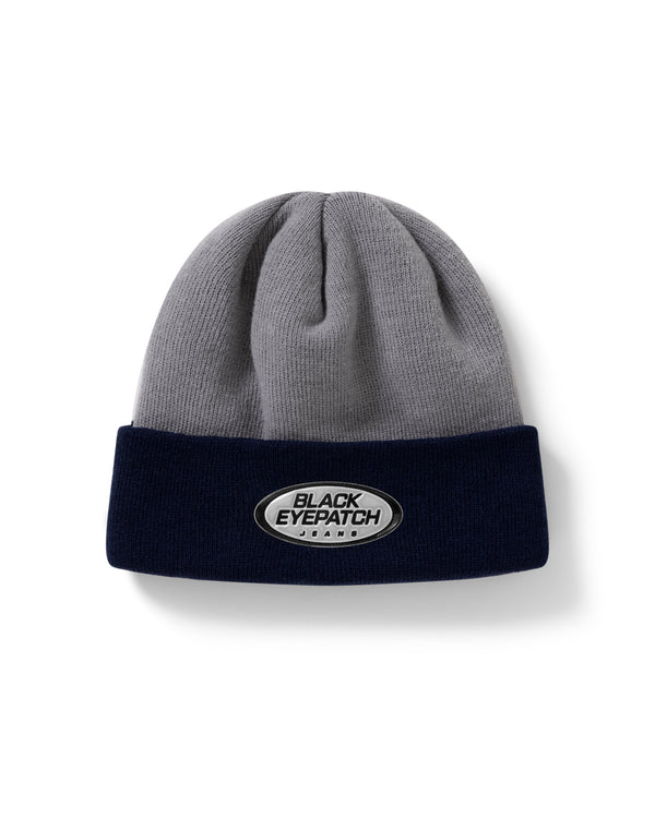BEP Jeans Beanie, Gray/Navy