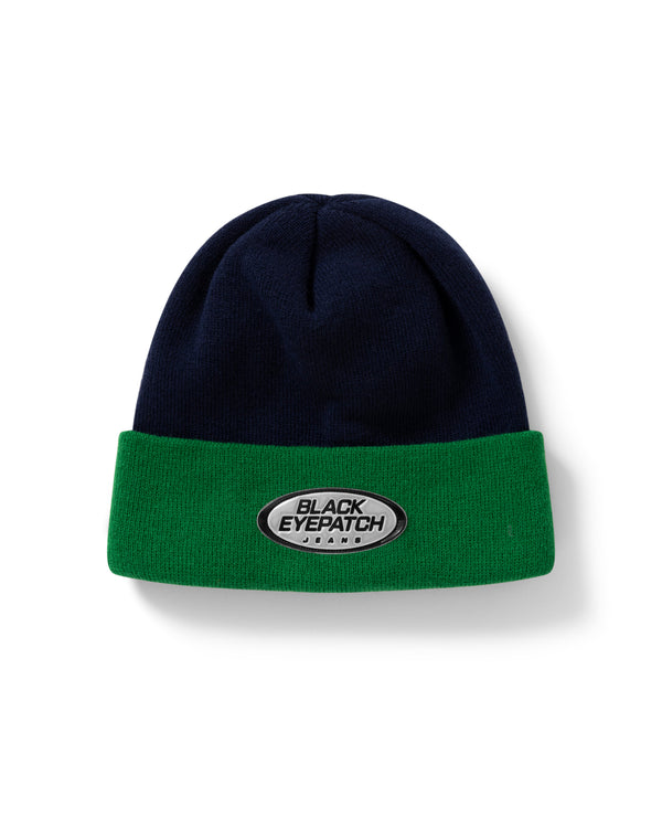 BEP Jeans Beanie, Navy/Green