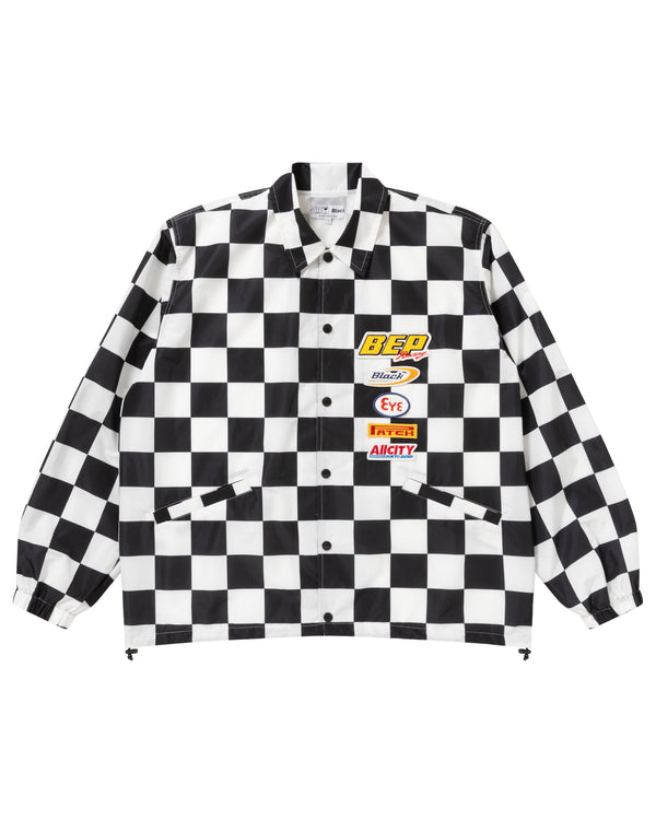 CHECKERED RACING COACH JACKET MULTI