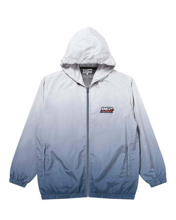 BEP Jeans Gradient Hooded Jacket, Gray/Navy