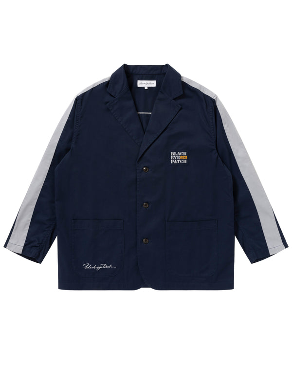 BEP JEANS STOMPED COTTON JACKET NAVY